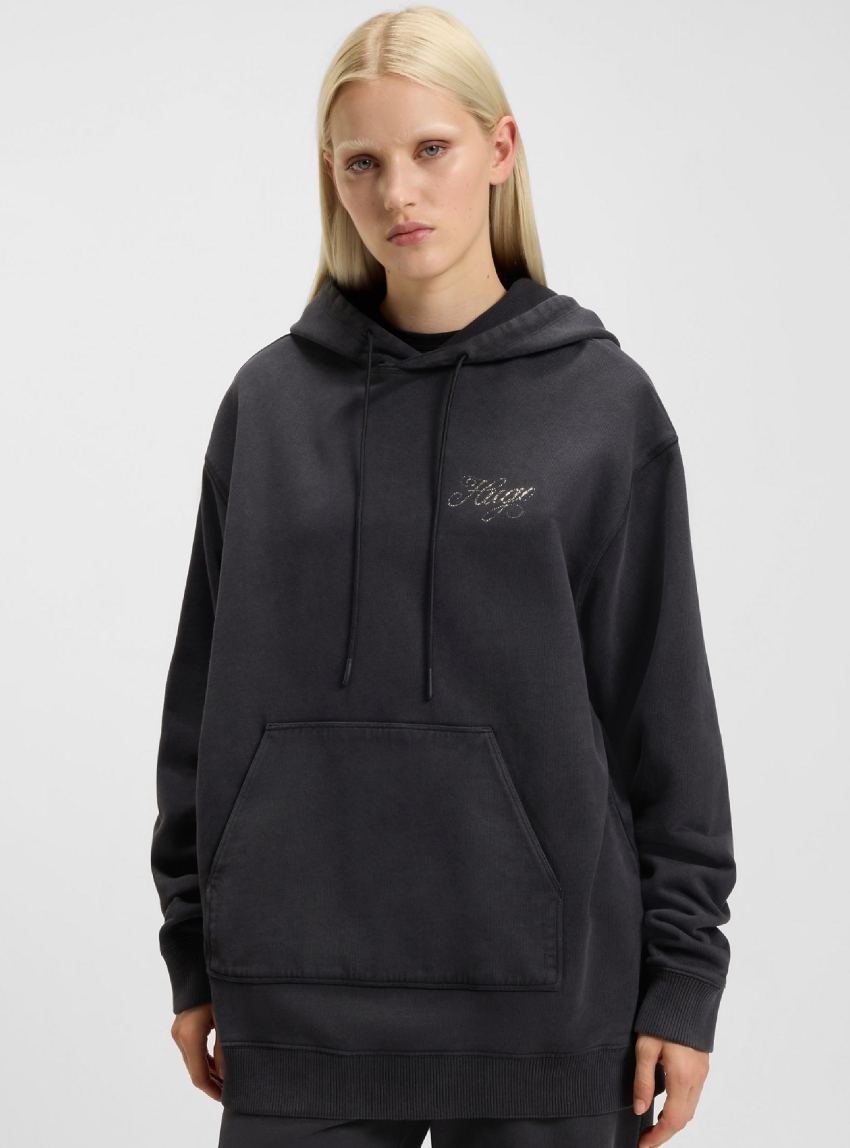 HUGO Oversized Hoodie Dejandra_B_3 - Black