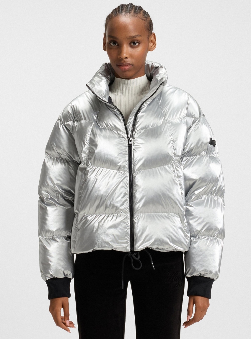 HUGO Regular Fit Jacket Fiorella-1_B - Silver