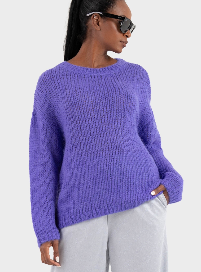 HUGO Knit Slookina_B - Purple