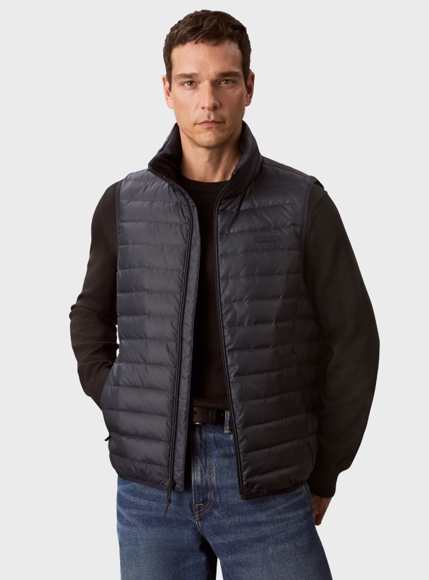 Calvin Klein Nylon Puffer Vest - Dark Blue
