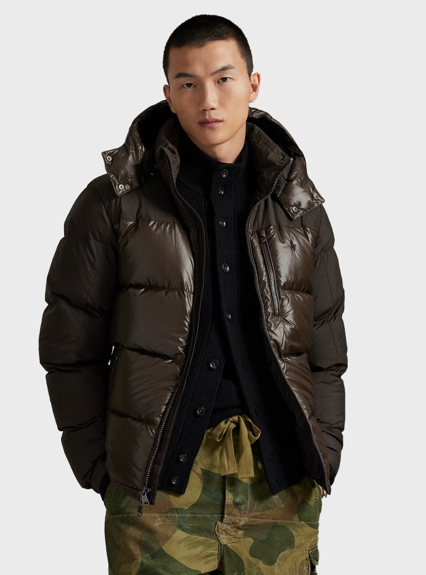 Polo Ralph Lauren The Gorham Two-Tone Down Jacket - Brown