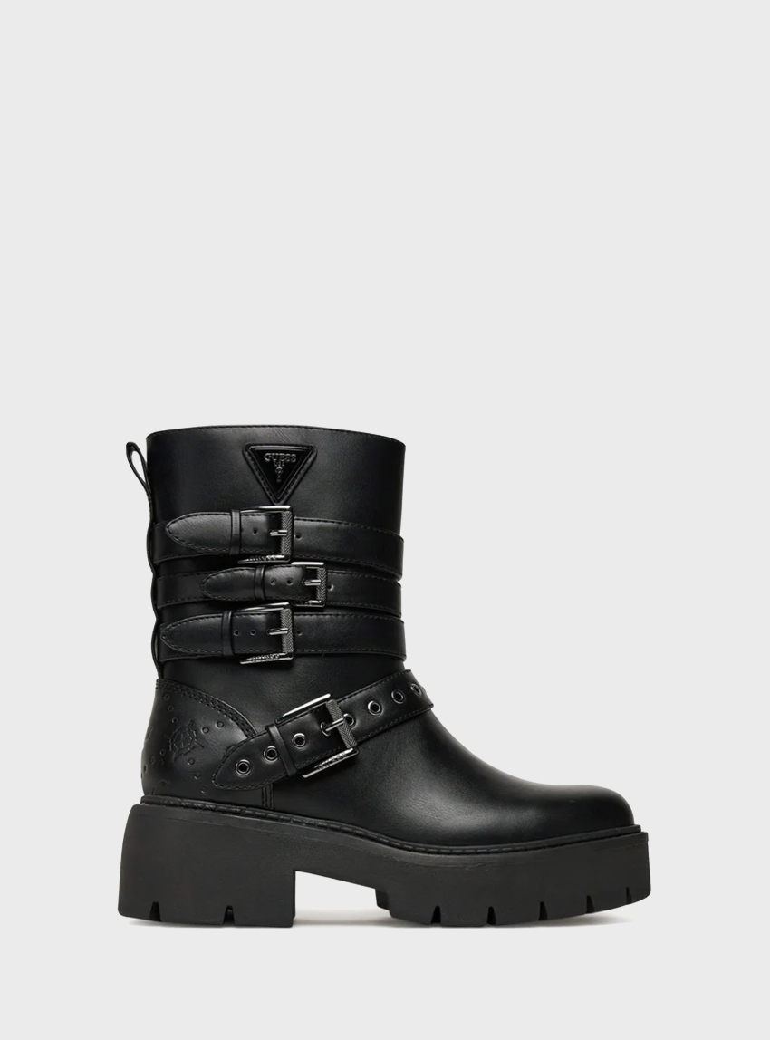 Guess Salvo Combat Boots - Black