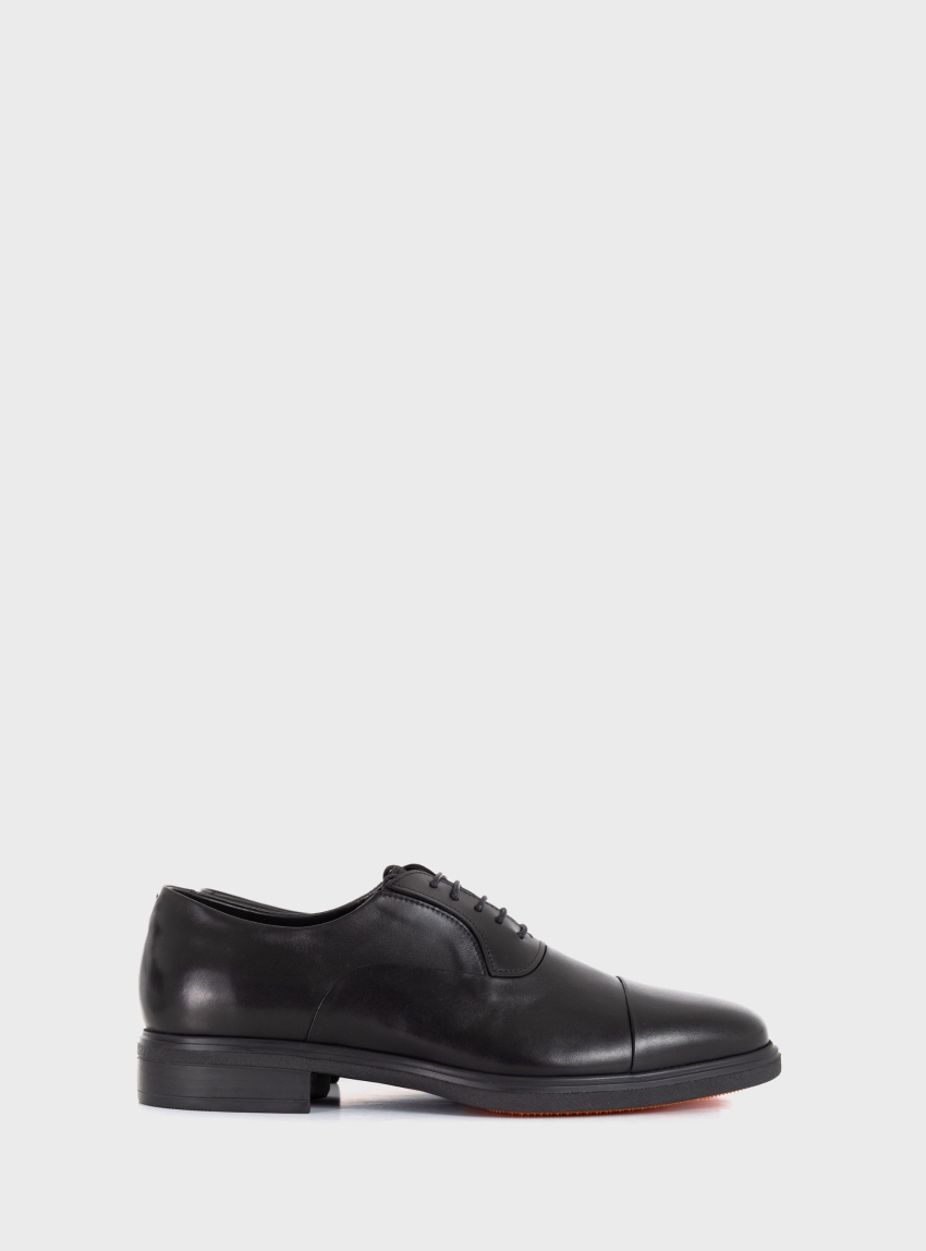 Per La Moda Oxford Lace Up Shoes - Black