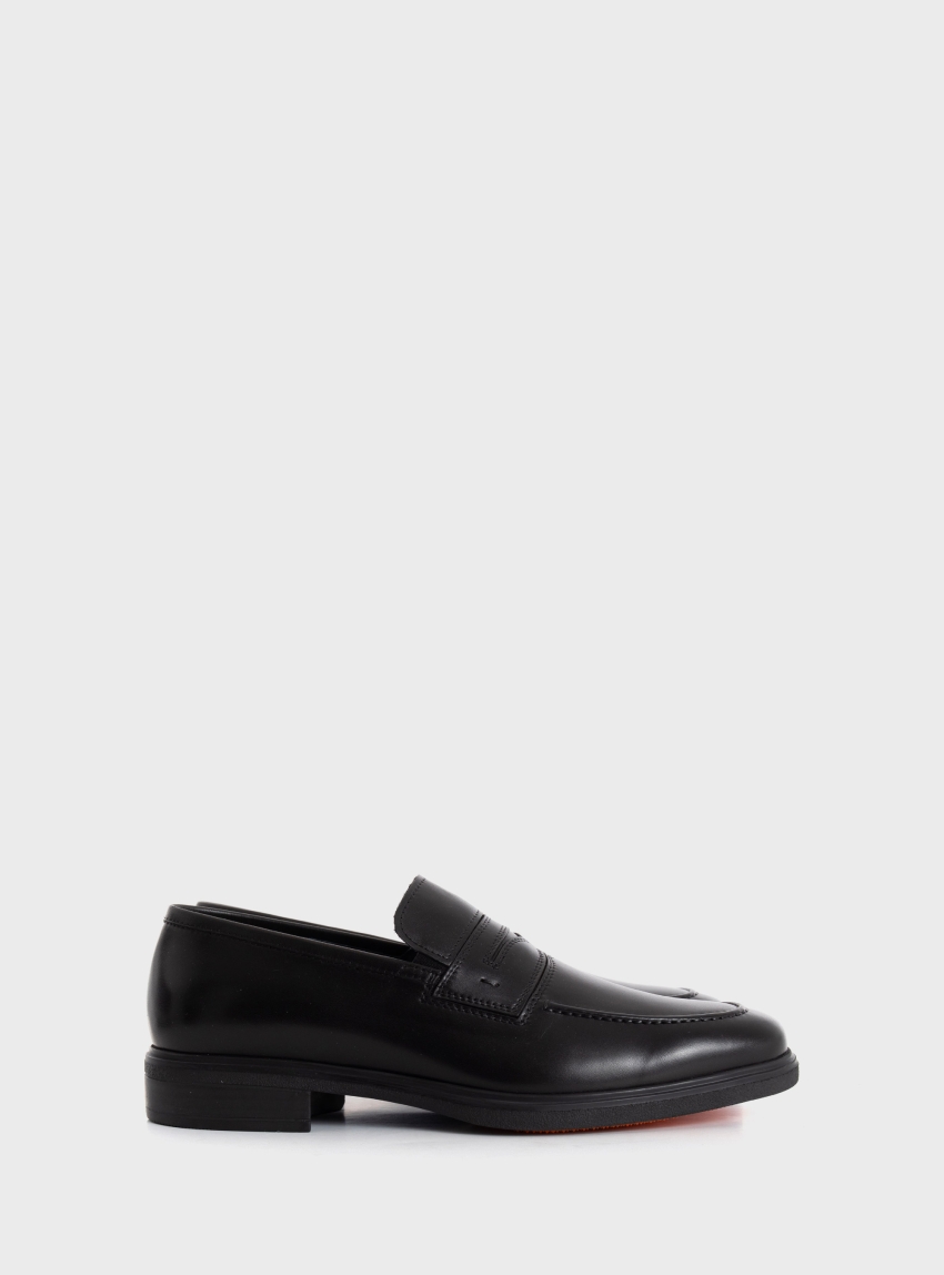 Per La Moda Penny Loafers - Black