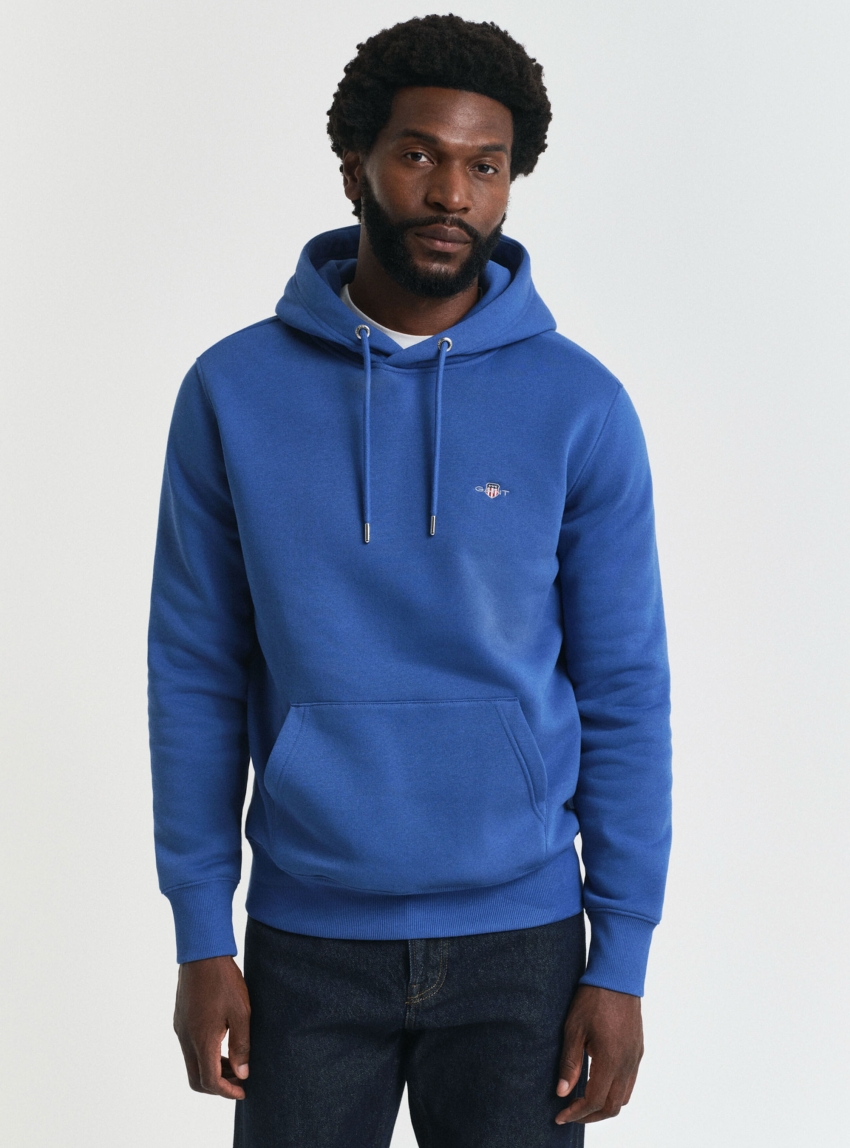 Gant Shield Hoodie - Sky Blue