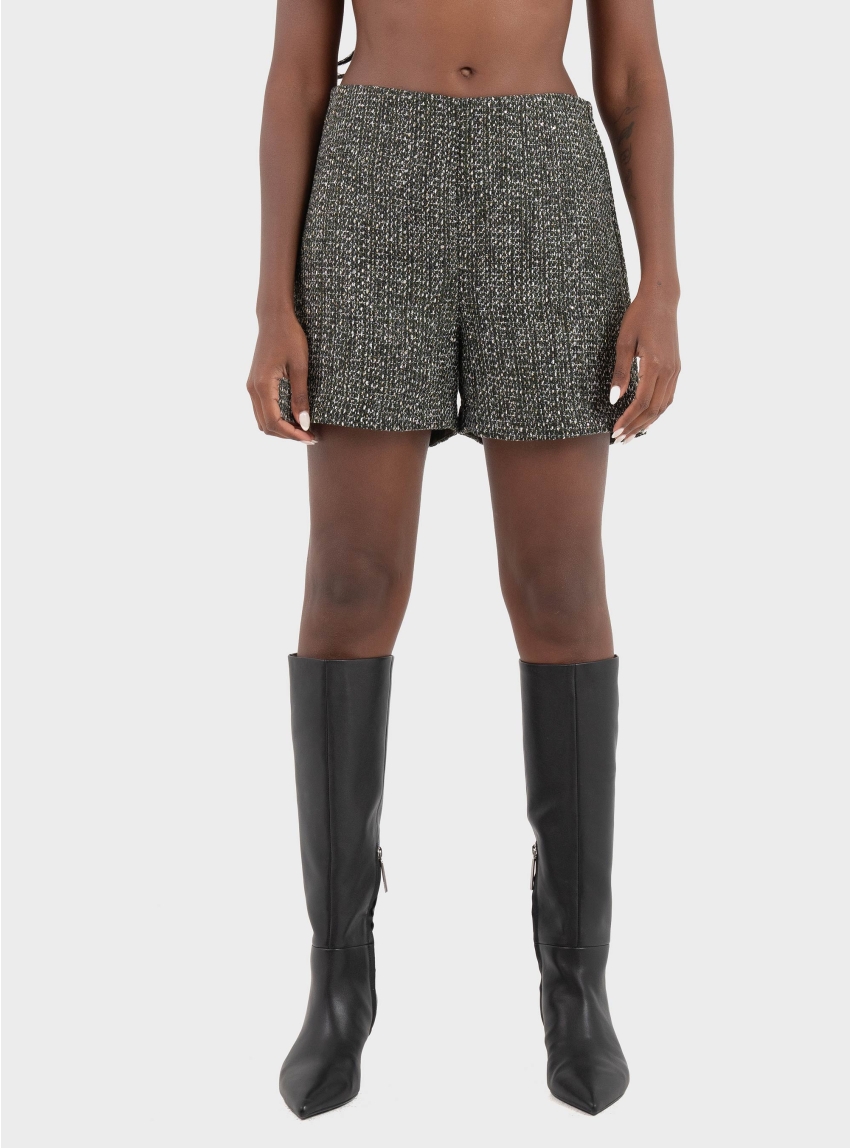 Only Abby Shimmer Shorts - Dark Green