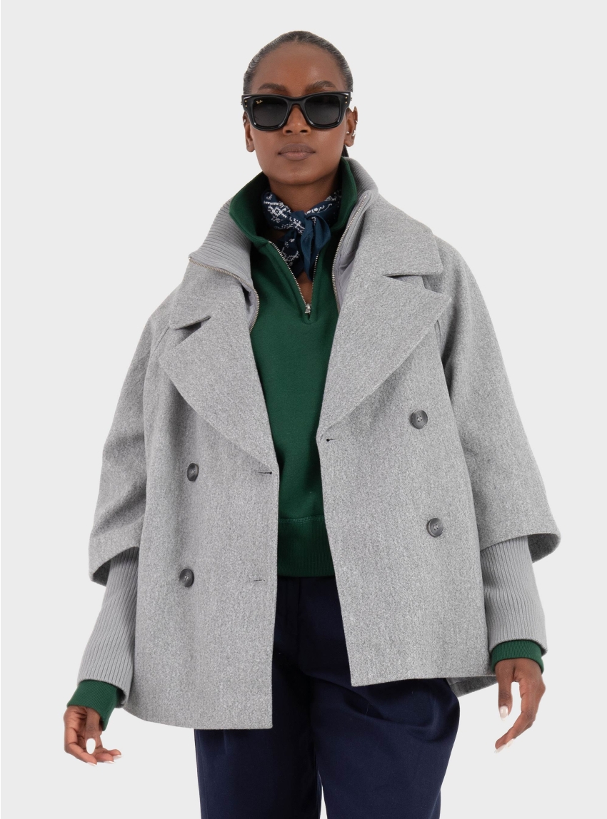 Only Jdy Hannah Short Jacket - Medium Grey Melange