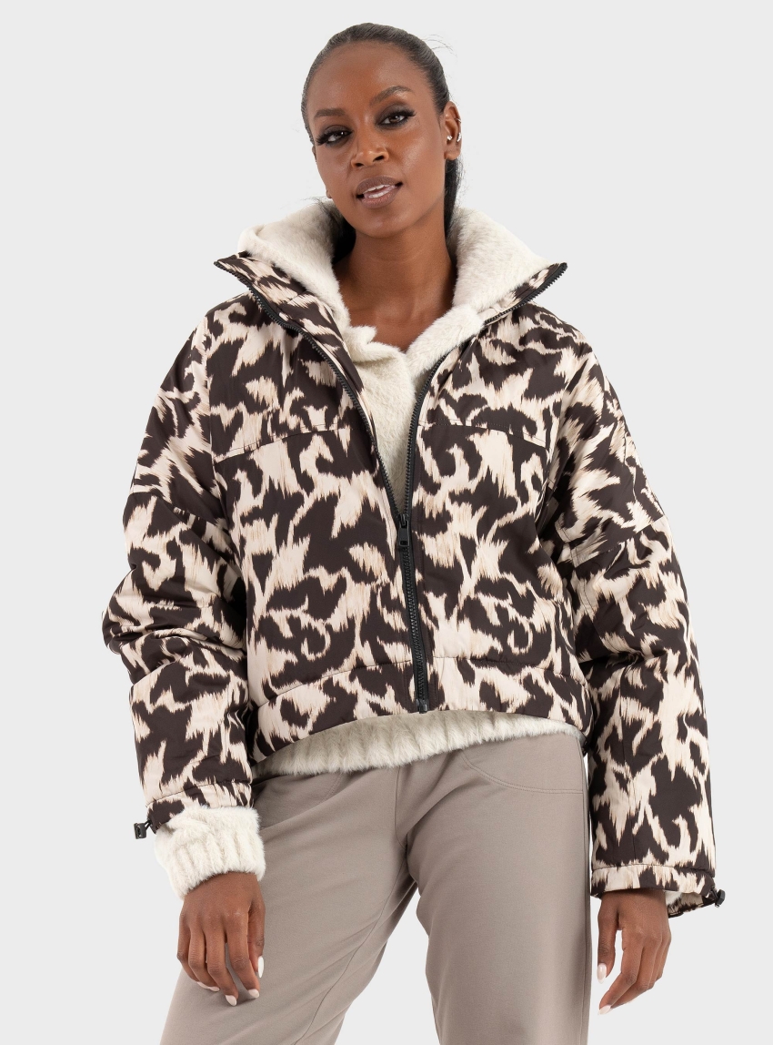 Only Betty Batsleeve Padded Jacket - Pumice Stone