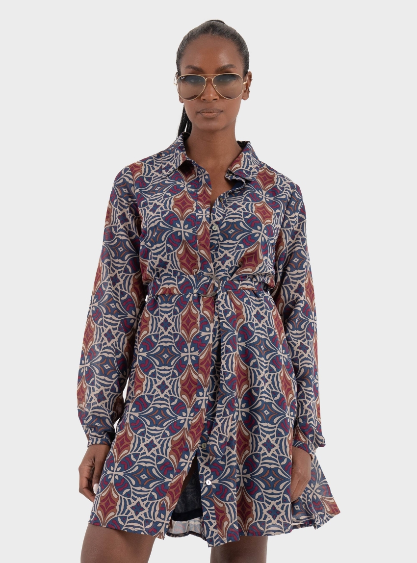 Only Star Miley Belt Dress - Blue