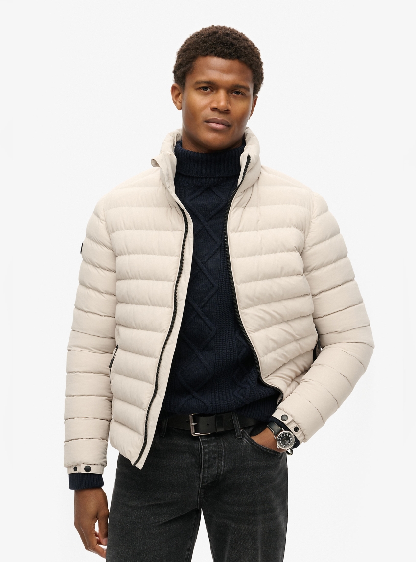 Superdry Fuji Printed Padded Jacket - Grey