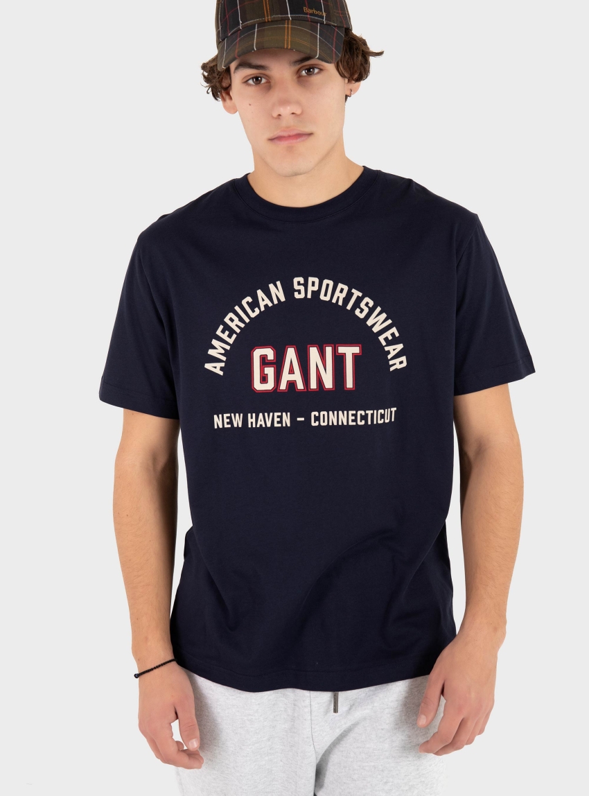 Gant Printed T-shirt - Dark Blue