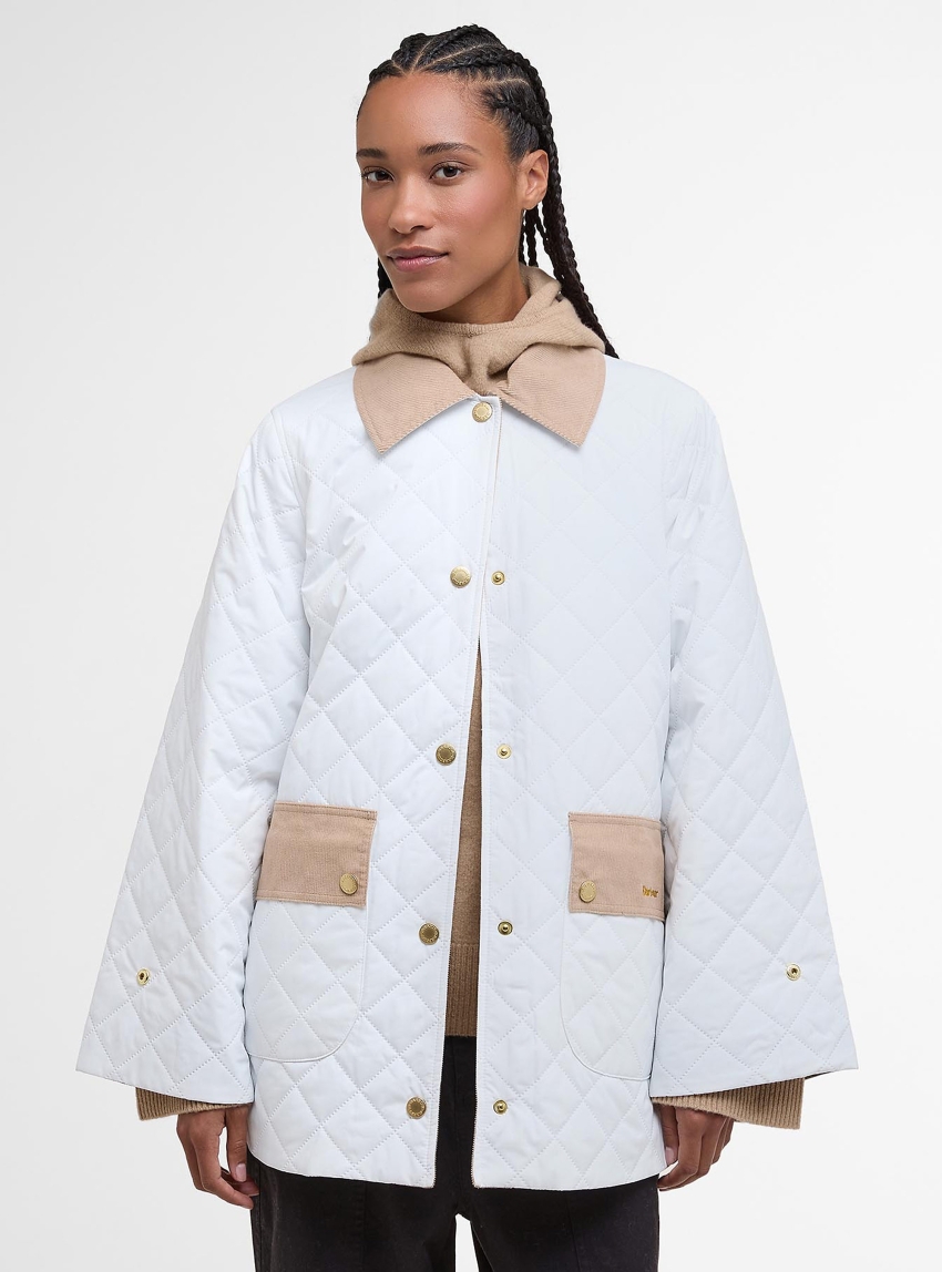 Barbour Corinne Quilted Jacket - White