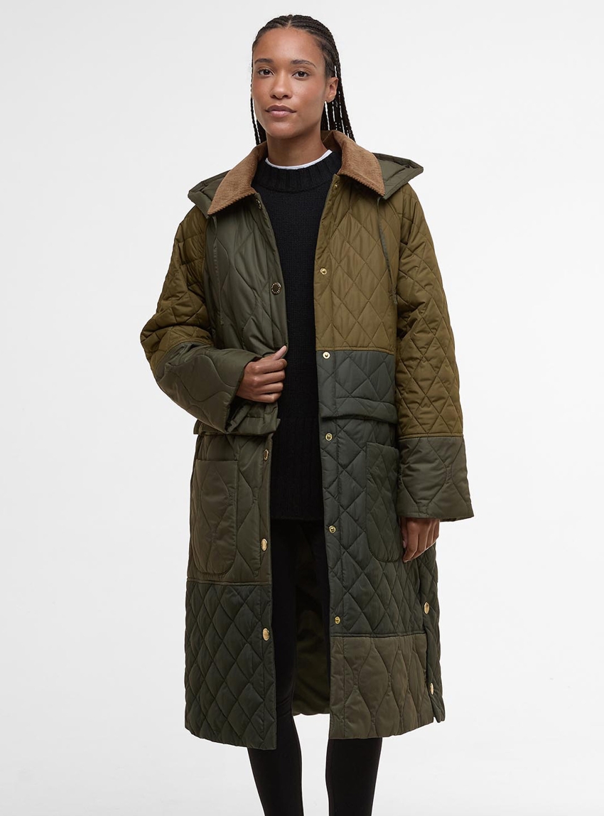 Barbour Lilian Quilted Jacket - Dark Olive Green