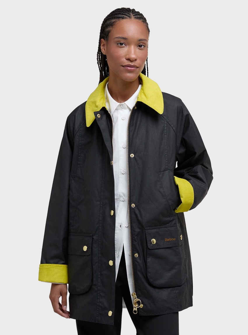 Barbour Icons Modern Beadnell Waxed Jacket - Black