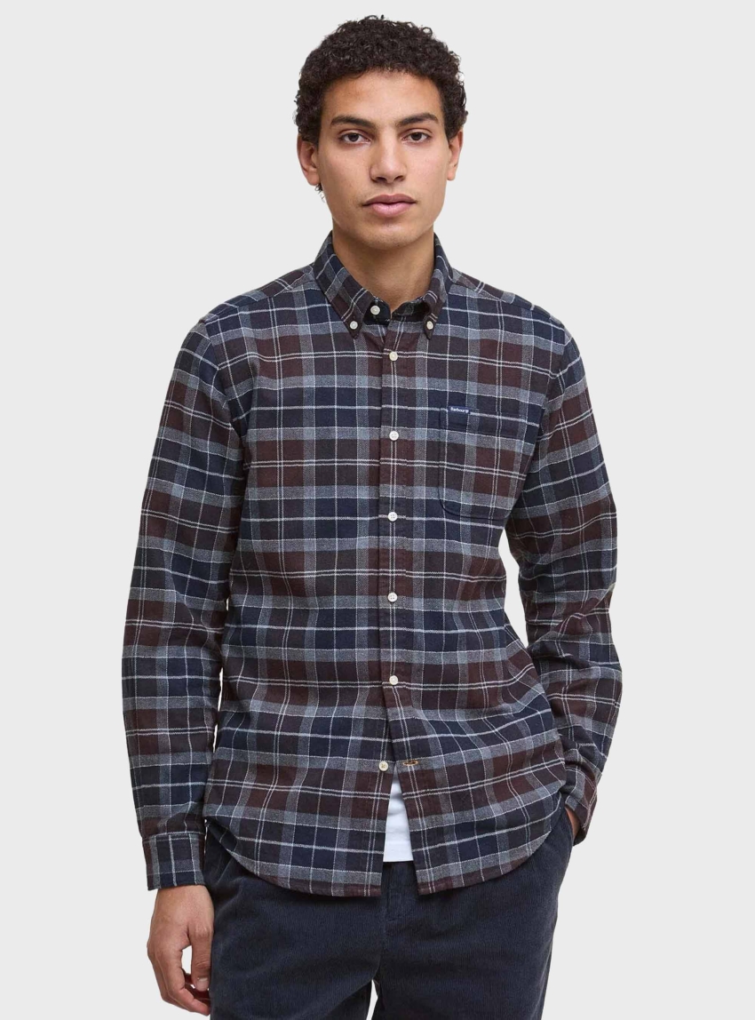 Barbour Kyeloch Tailored Long-Sleeved Shirt - Brown