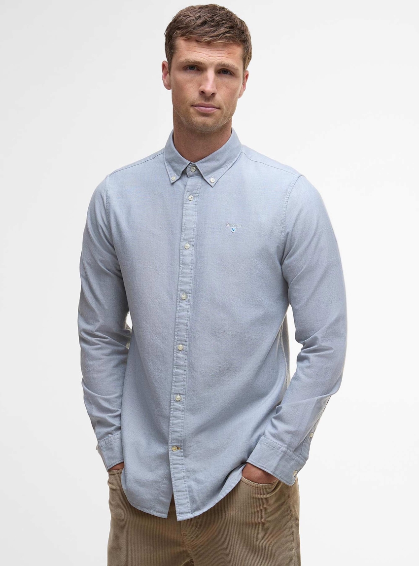 Barbour Oxford Tailored Long-Sleeved Shirt - Light Blue