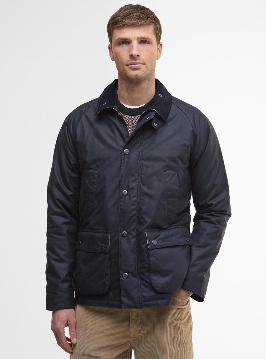 Barbour Ambleside Waxed Jacket - Navy