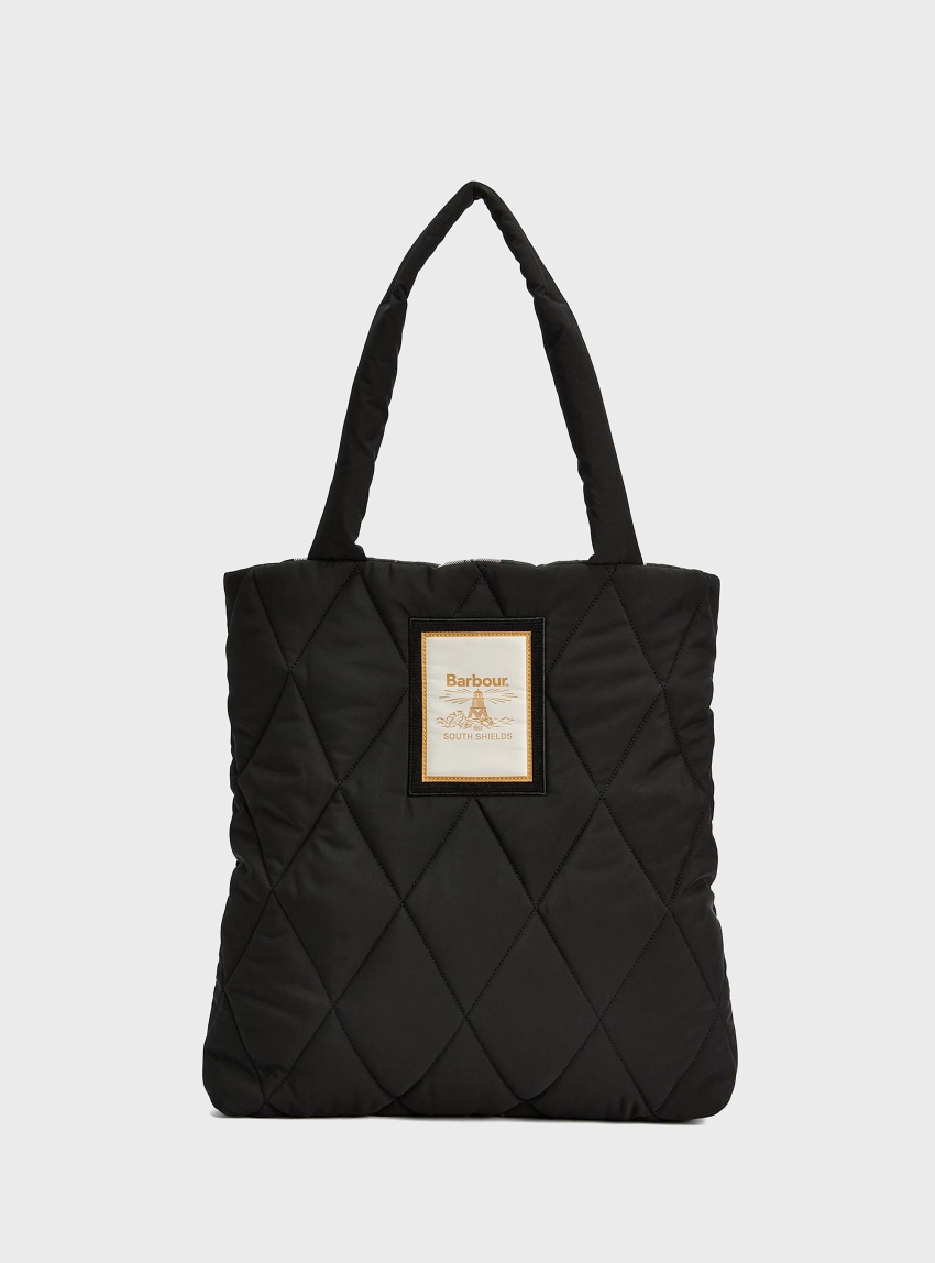 Barbour Mariah Quilted Tote Bag - Black