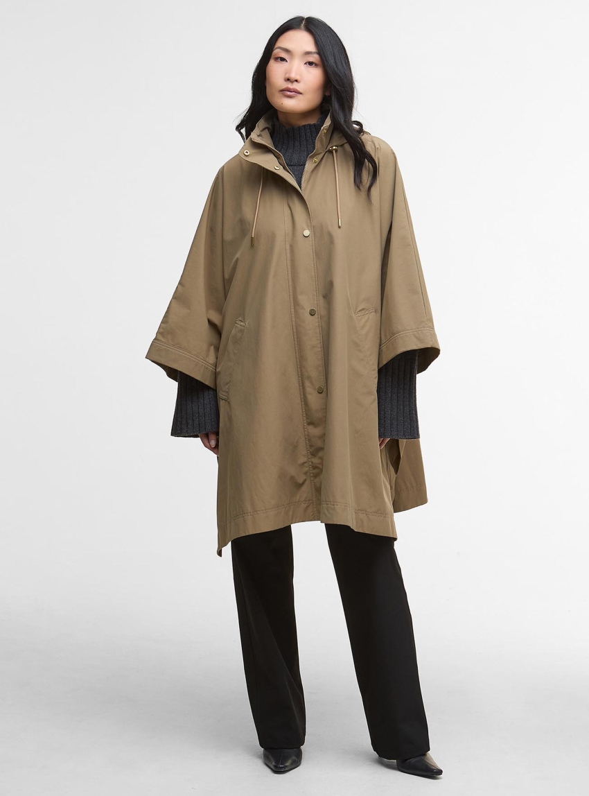 Barbour Everlee Showerproof Cape - Dark Beige
