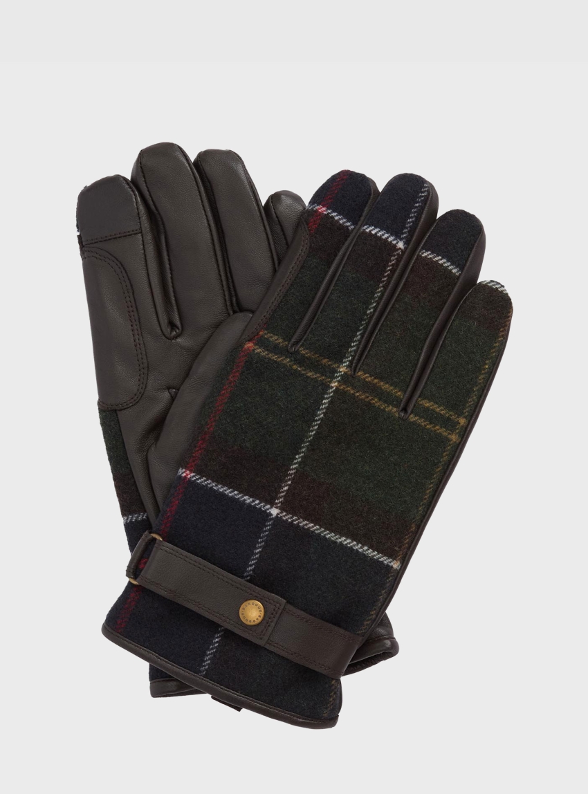 Barbour Newbrough Tartan Gloves - Tartan
