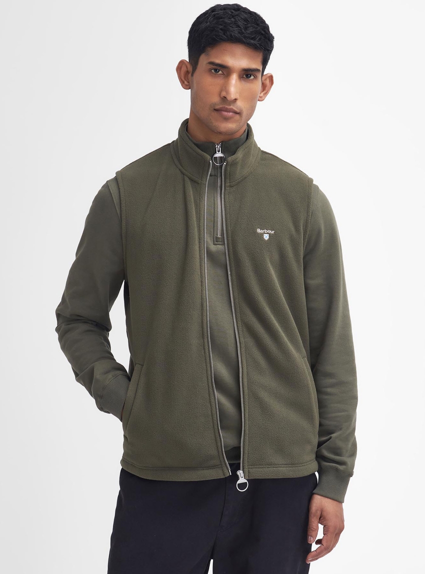 Barbour Essentials Fleece Gilet - Olive 