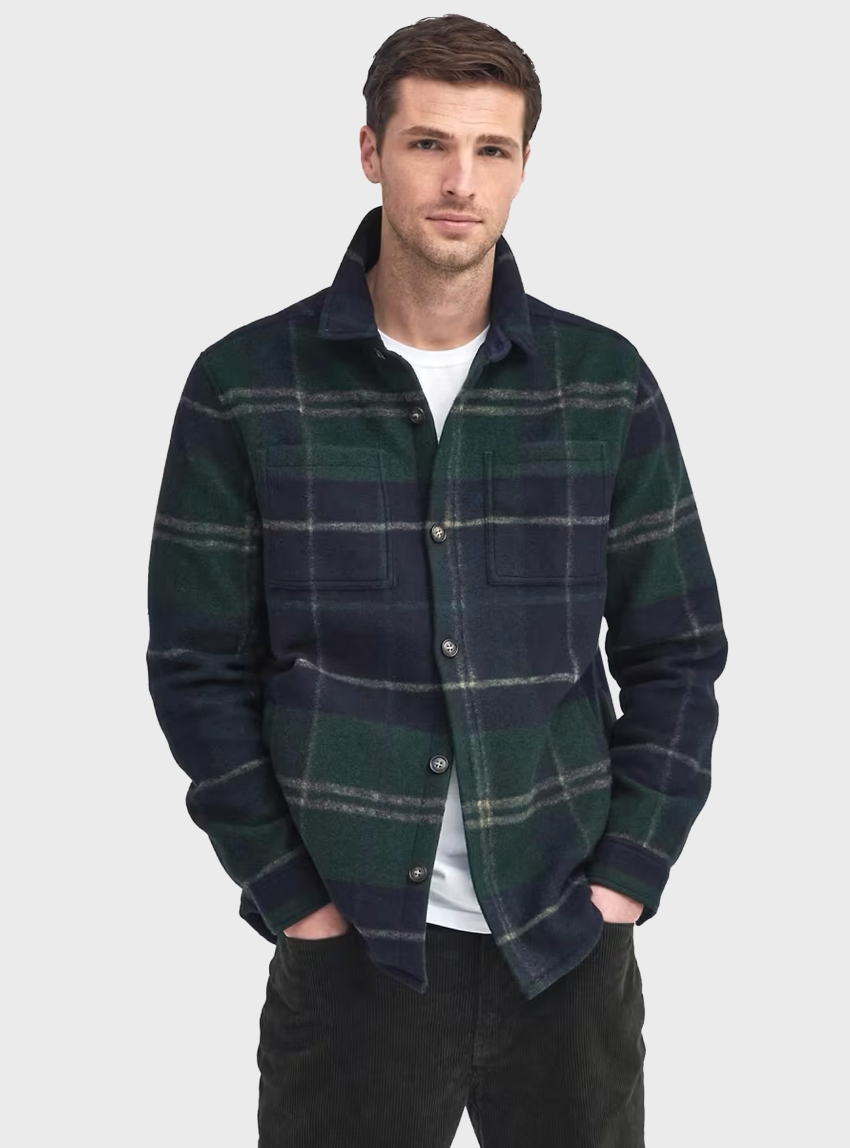 Barbour Chapter Check Overshirt - Green
