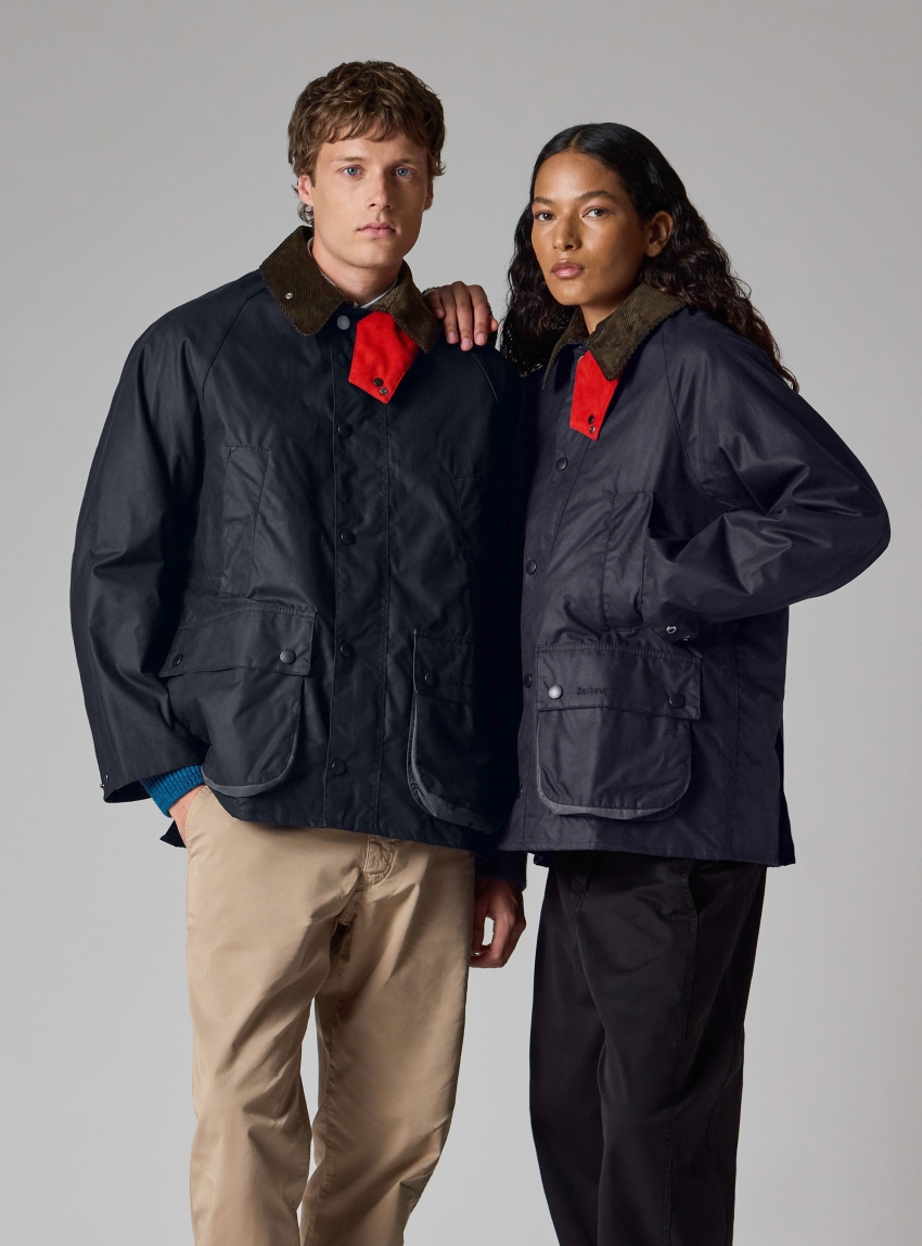 Barbour Barbour X Paul Smith Os Bedale Wax Jacket - Blue