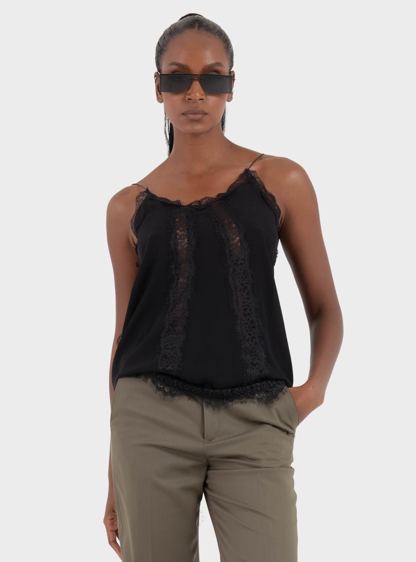 Souvenir Lace Top - Black