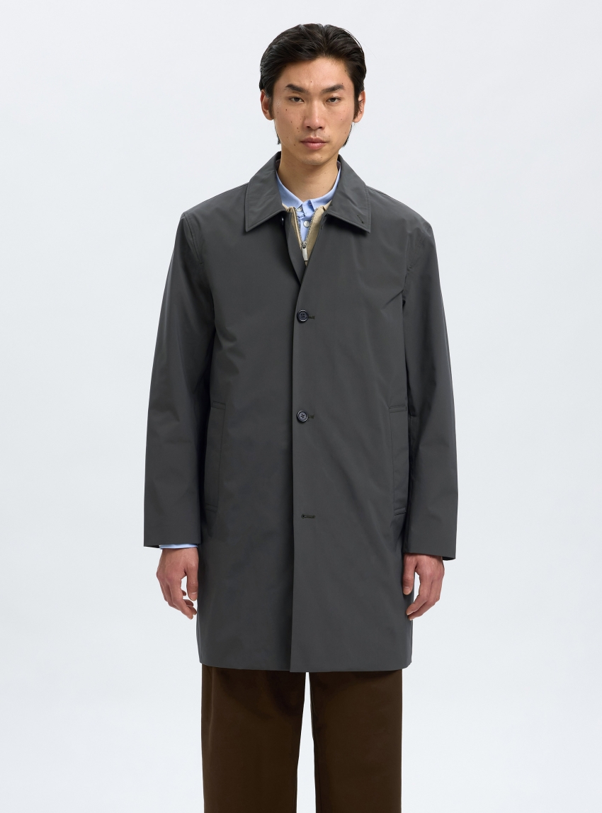 Selected Silas Urban Tech Carcoat - Grey