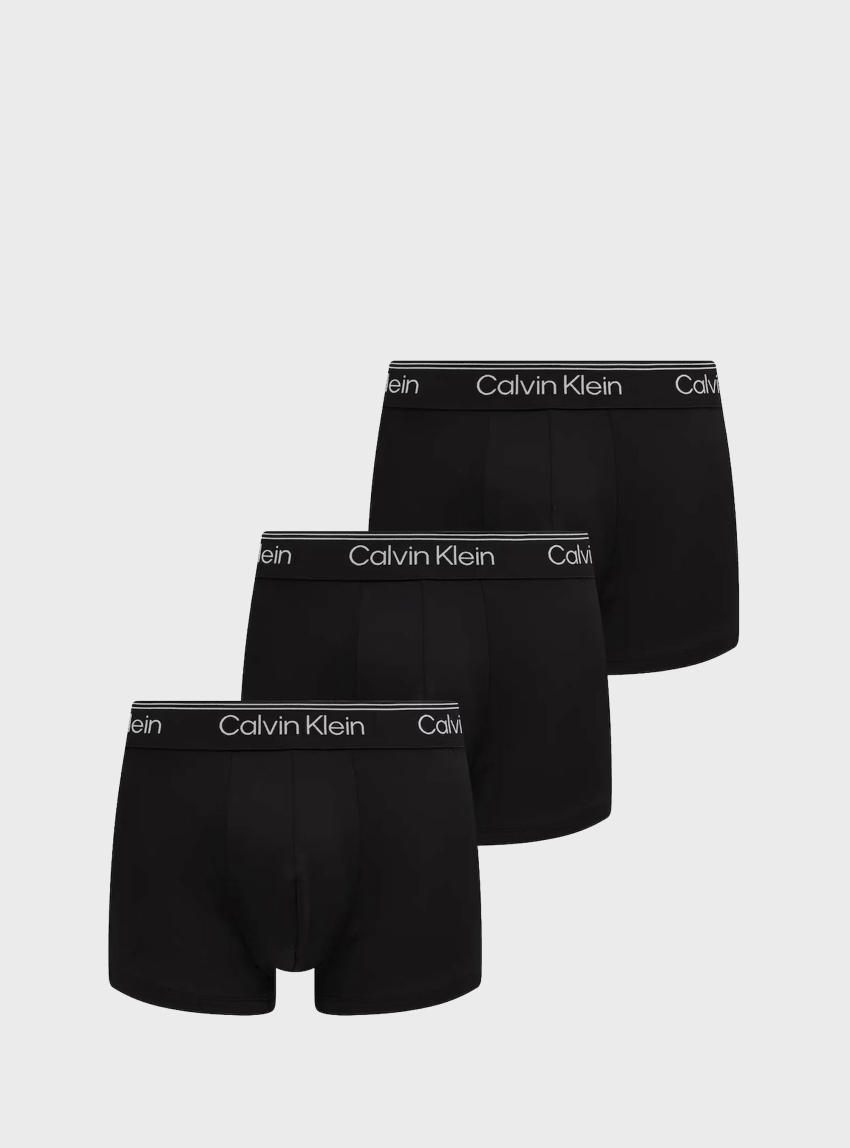 Calvin Klein 3 Pack Low Rise Trunks - Black