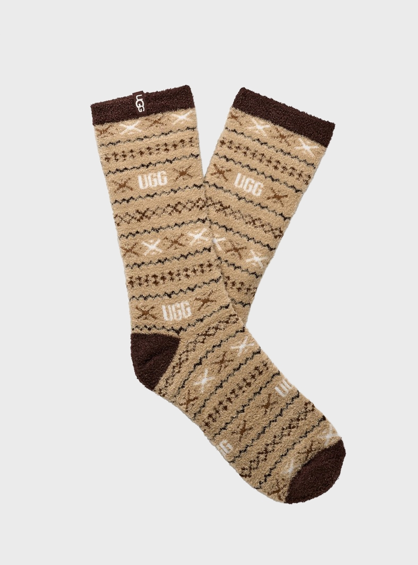 UGG Leslie Graphic Crew Socks - Multi Colors