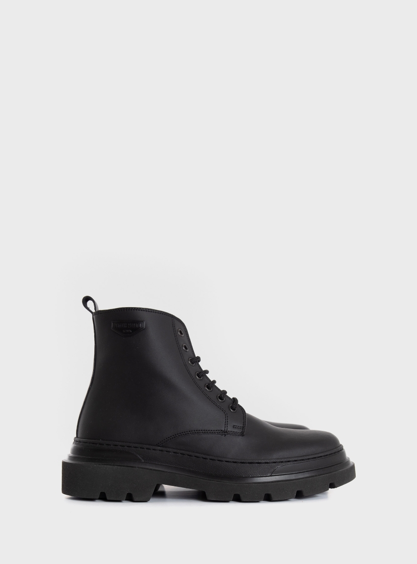 Antony Morato Harness Lace Up Boots  - Black