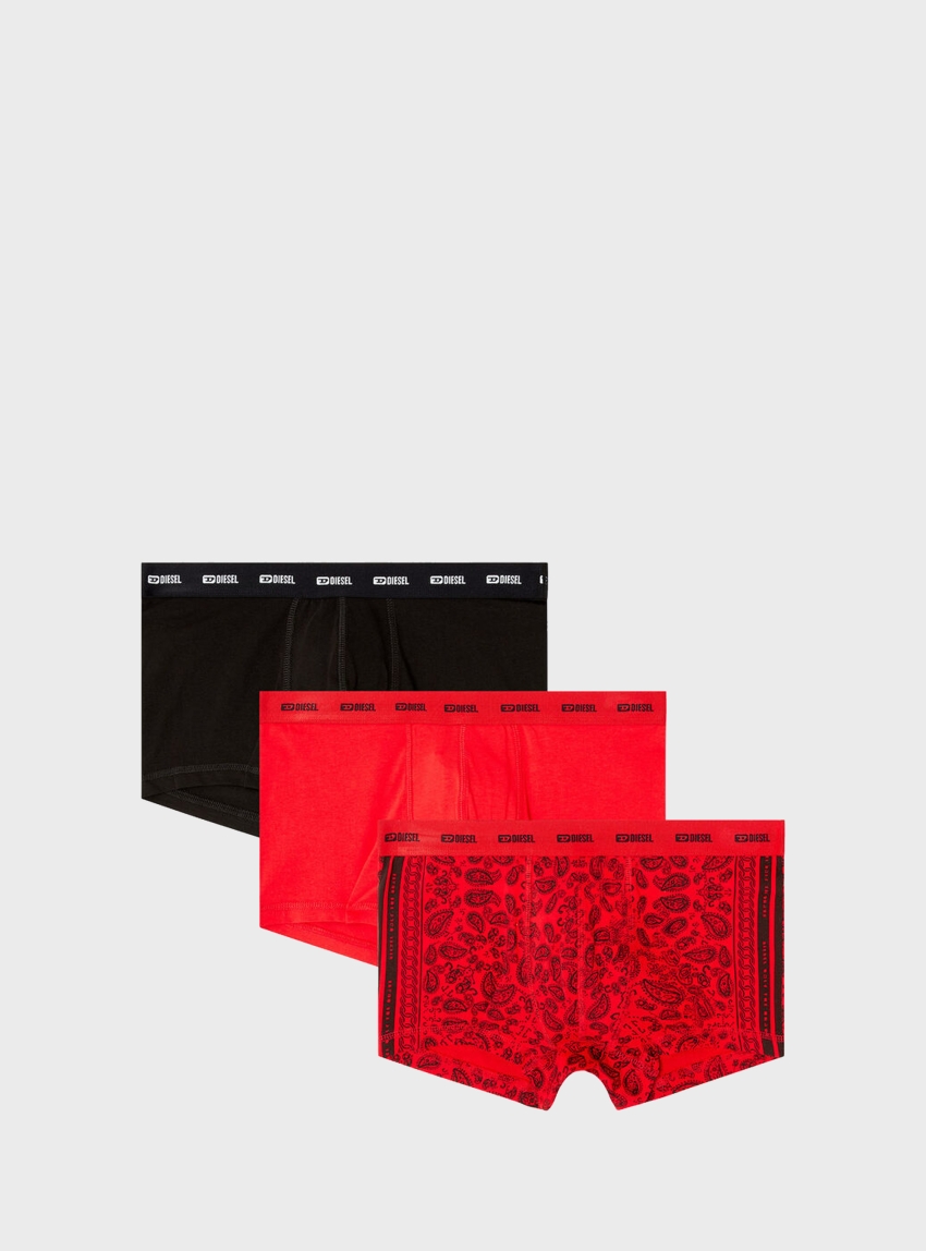 Diesel Damien-Gft-Utlt-3Pack Briefs - Red