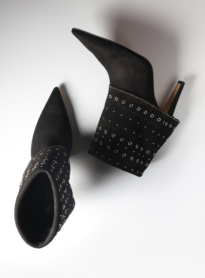 Carrano Leather Ankle Boots - Black