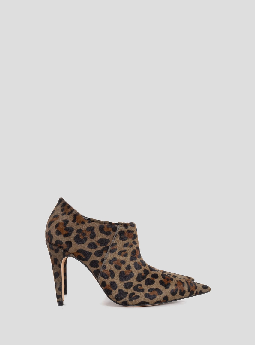 Carrano Leather Ankle Boots - Animal Print