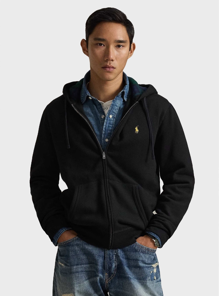 Polo Ralph Lauren The Rl Fleece Full-Zip Hoodie - Black