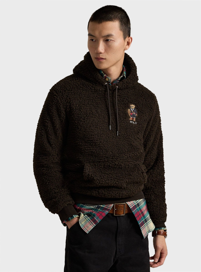 Polo Ralph Lauren Polo Bear Pile Fleece Sweatshirt - Brown