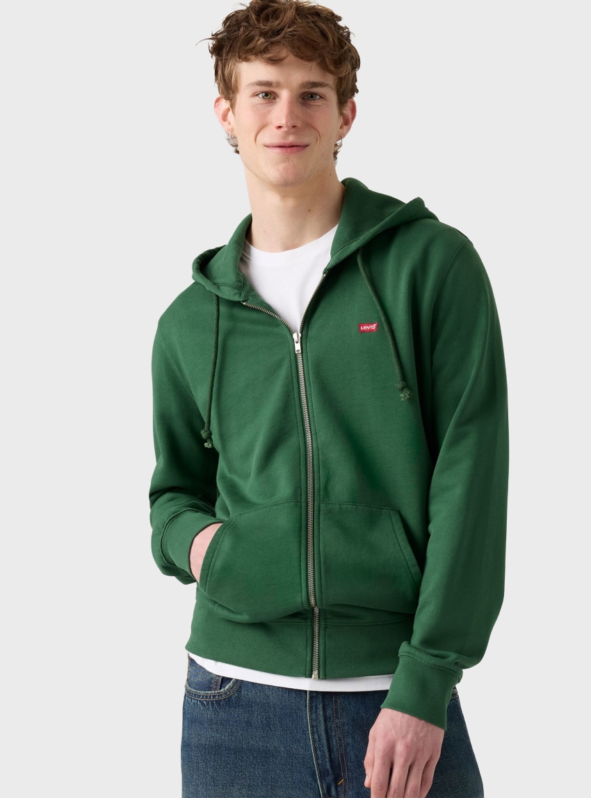 Levi's Original Housemark Zip Up Hoodie - Dark Green
