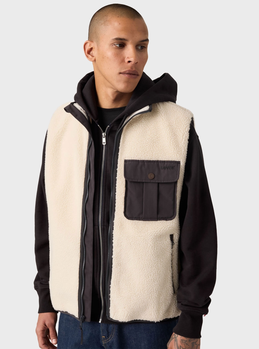 Levi's Joonie Sherpa Vest - Ecru