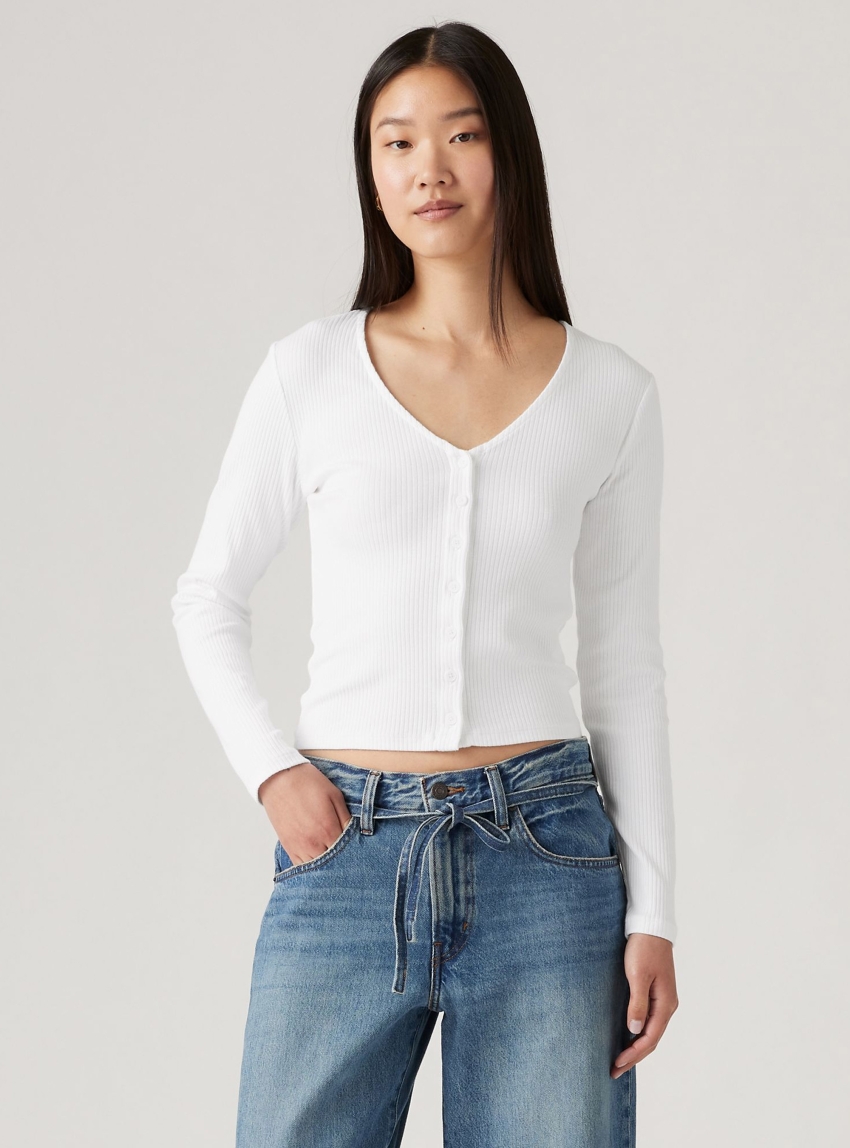 Levi's Muse Long Sleeve T-shirt - White