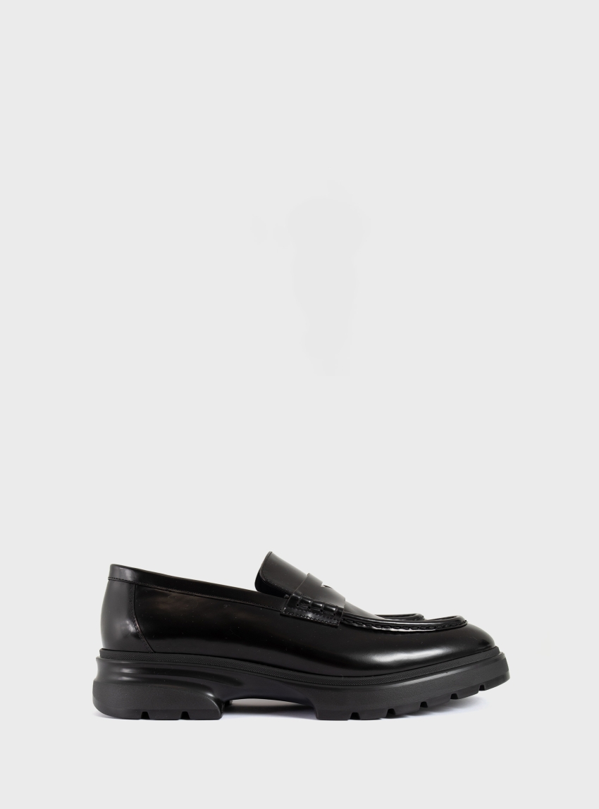 Per La Moda Penny Loafers - Black