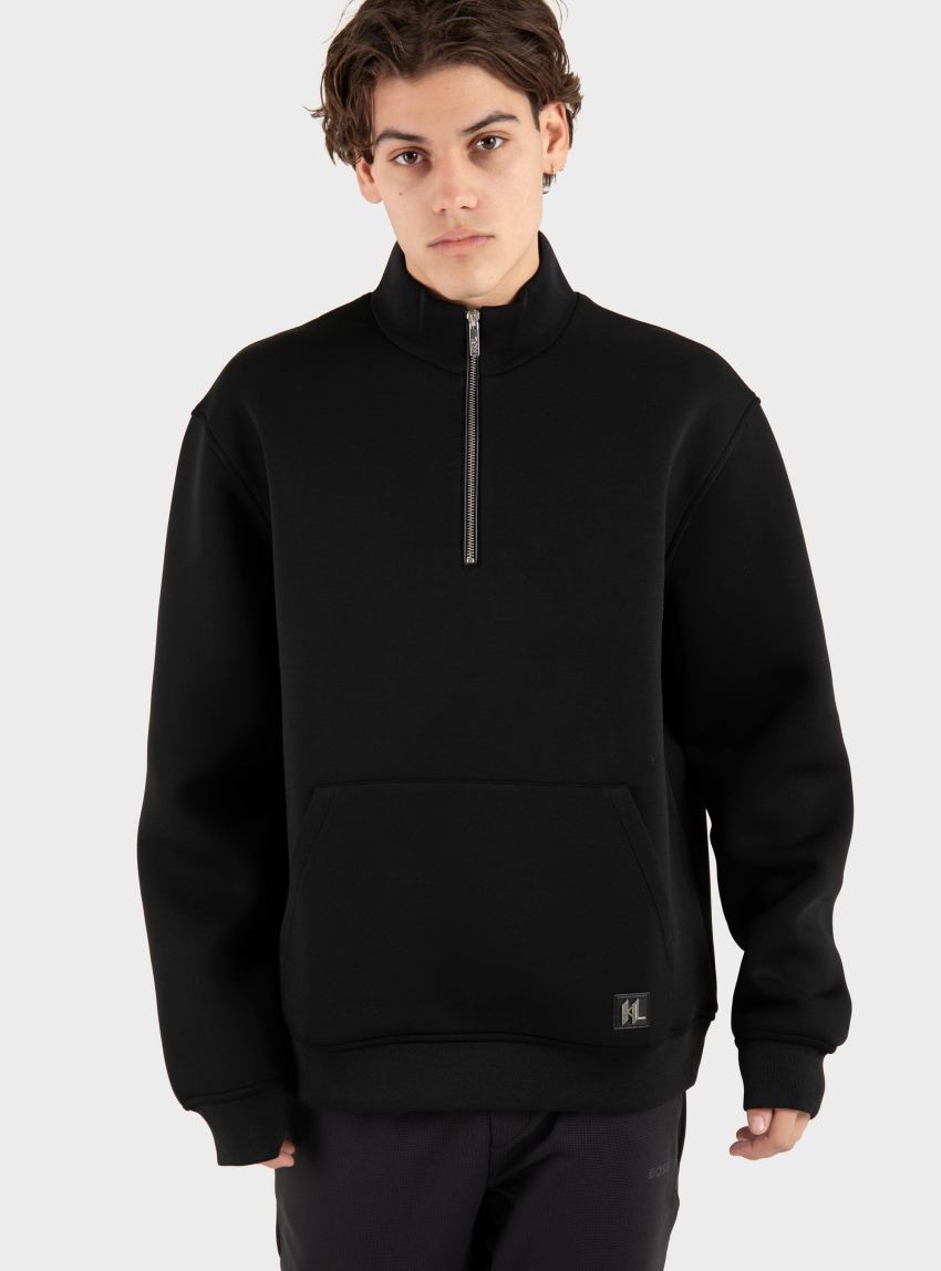 Karl Lagerfeld KL Metal Monogram Hoodie - Black