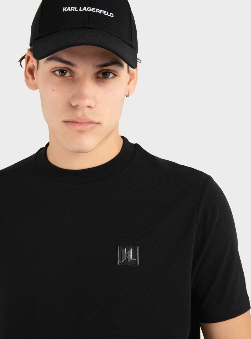 Karl Lagerfeld KL Badge T-Shirt - Black
