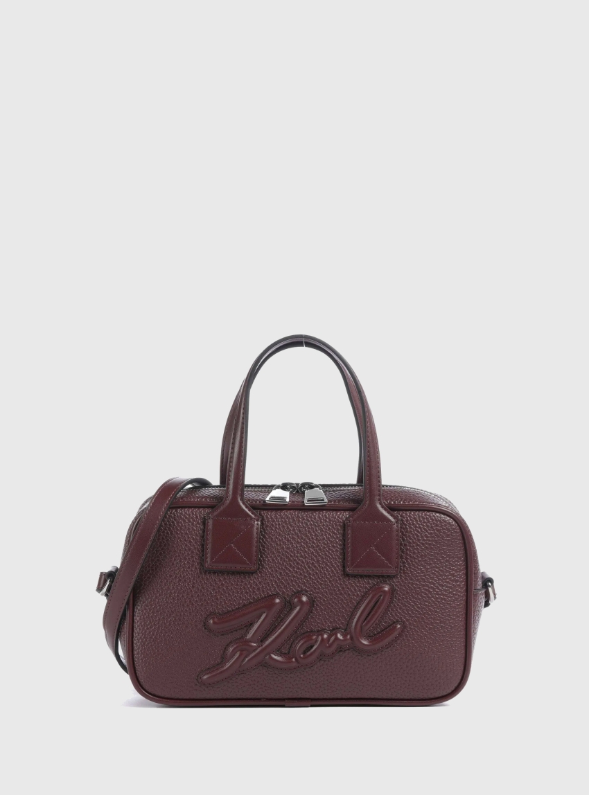 Karl Lagerfeld K/Skuare Bauletto Grainy - Bordeaux