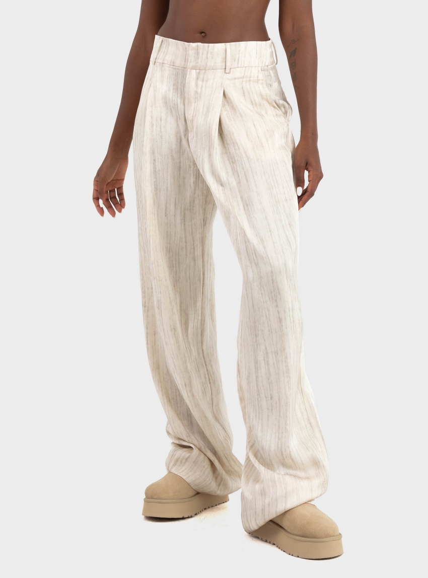 Black & Black  Pants - Ecru