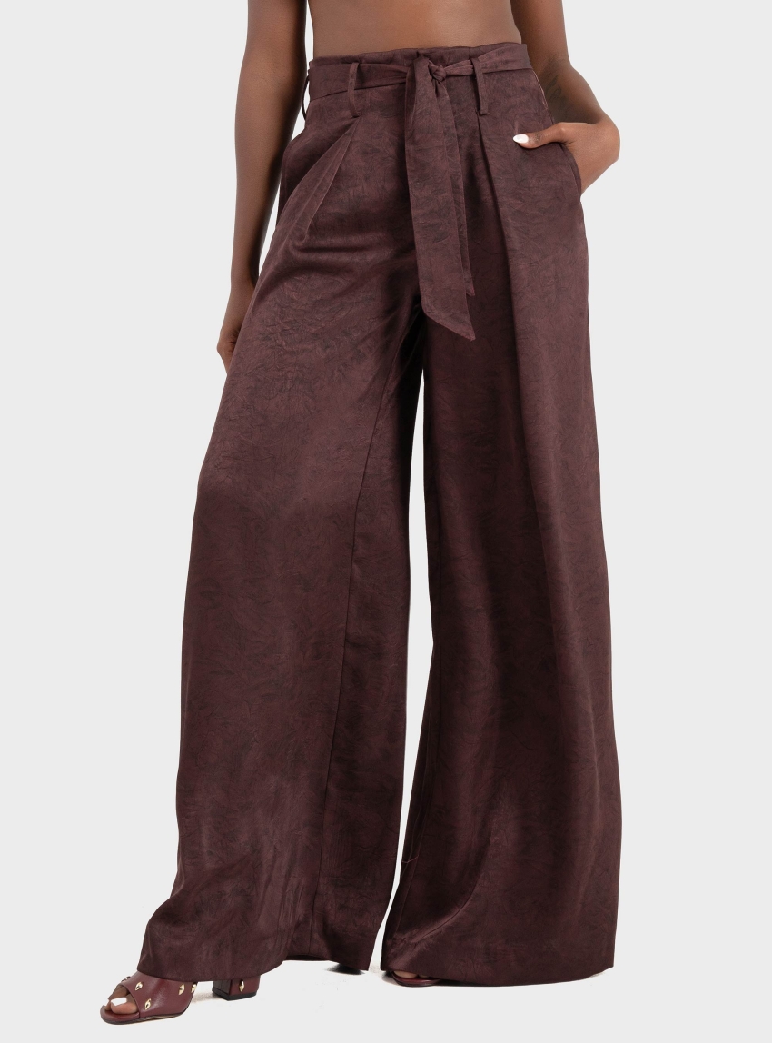 Black & Black  Pants - Purple