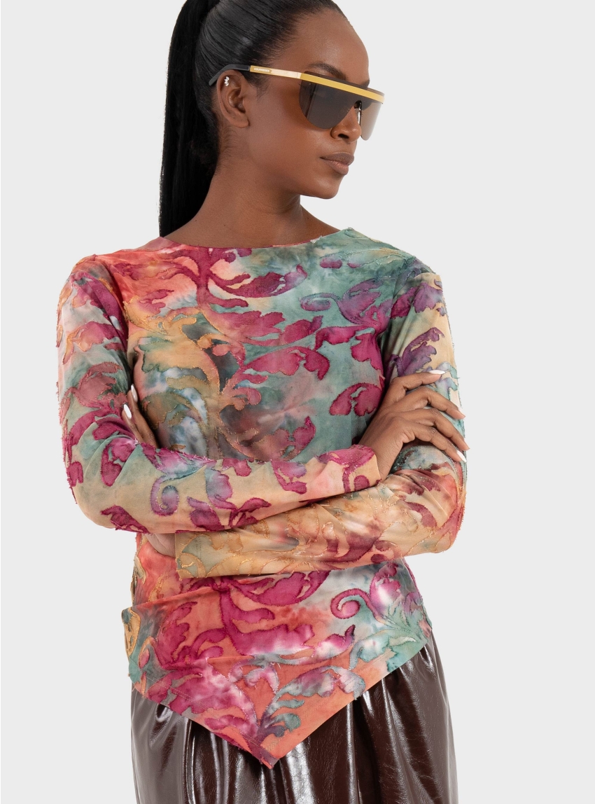 Black & Black  Blouse - Multi Colors