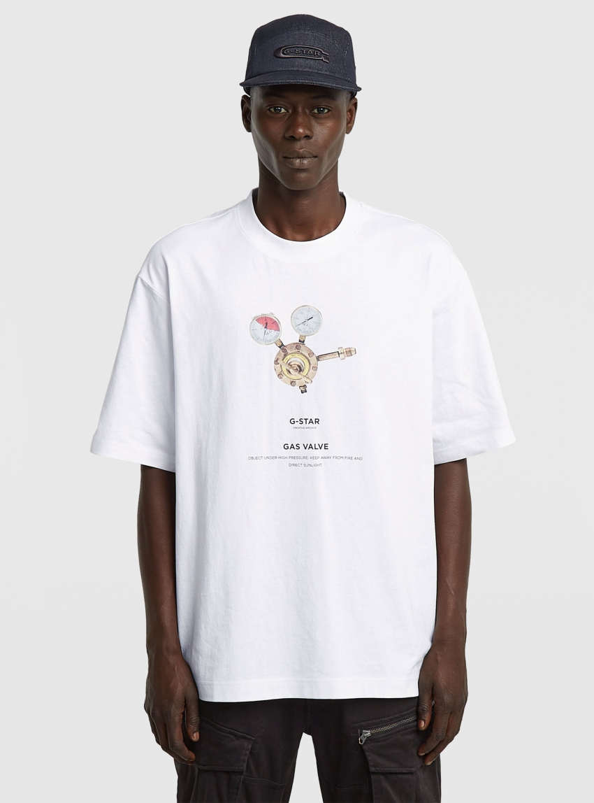 G-Star Archive Print Boxy T-Shirt - White