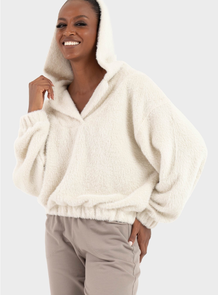 Deha Hooded Sweatshirt - White