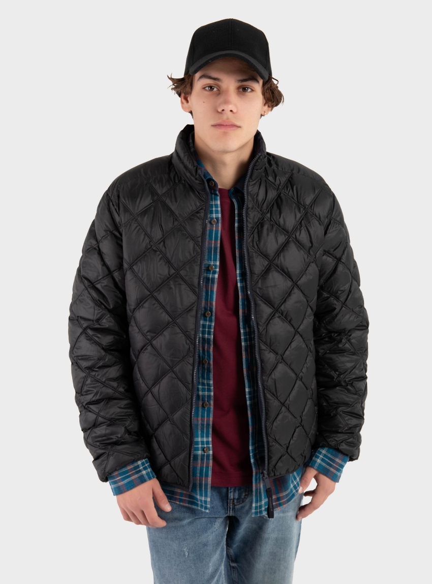 Jack & Jones Premium Jake Quilted Reversible Jacket - Dark Blue